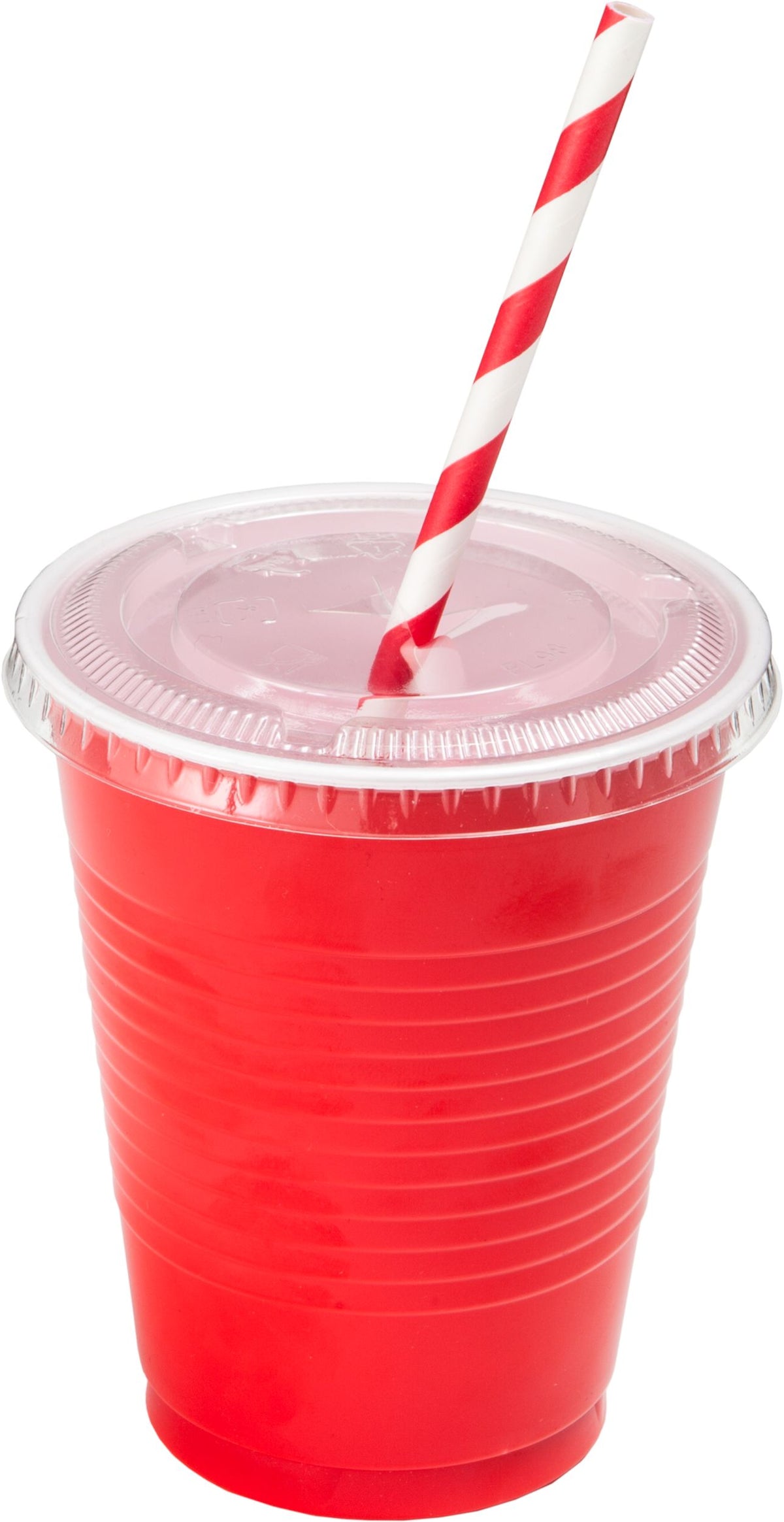 Plastic Cup Lids, Various Colours, 18-oz, 50-pk, for New Year's Eve/Graduation/Christmas/Birthday Party