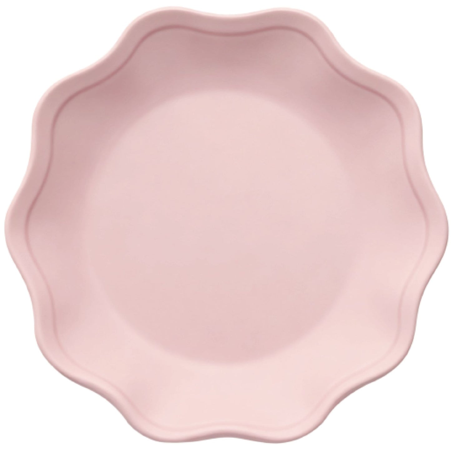 Tying the Knot Paper Disposable Lunch Plates, Blush Pink 7-in, 12-pk, for Wedding/Bridal Shower/Engagement Party