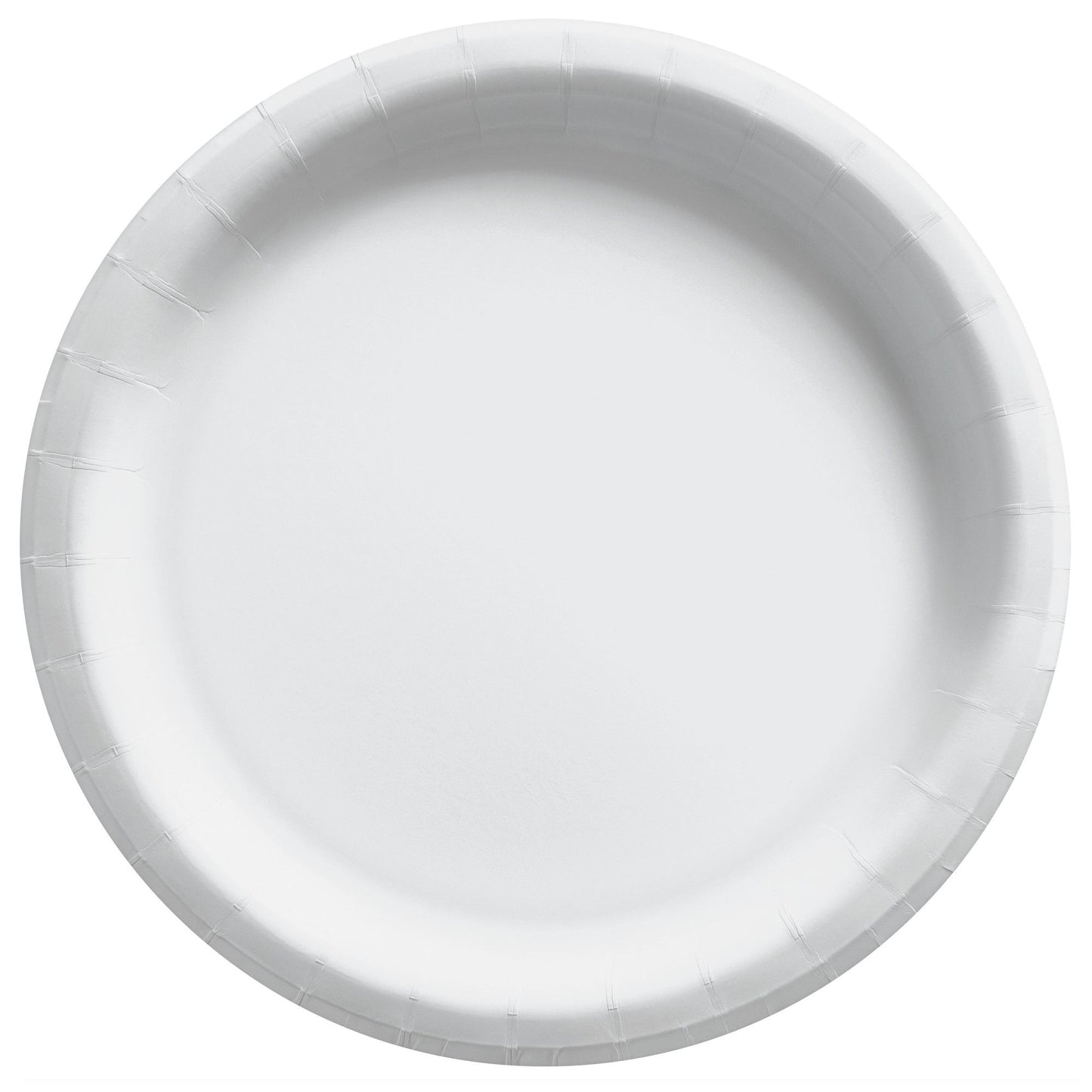 Round Paper Disposable Lunch Plates,White, 8.5-in, 150-pk, for Birthday/Summer/Baby Shower/Wedding