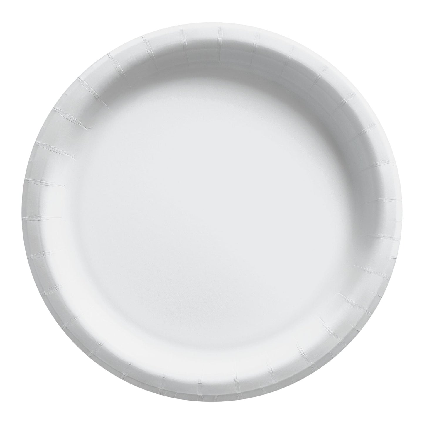 Round Paper Disposable Lunch Plates,White, 8.5-in, 150-pk, for Birthday/Summer/Baby Shower/Wedding