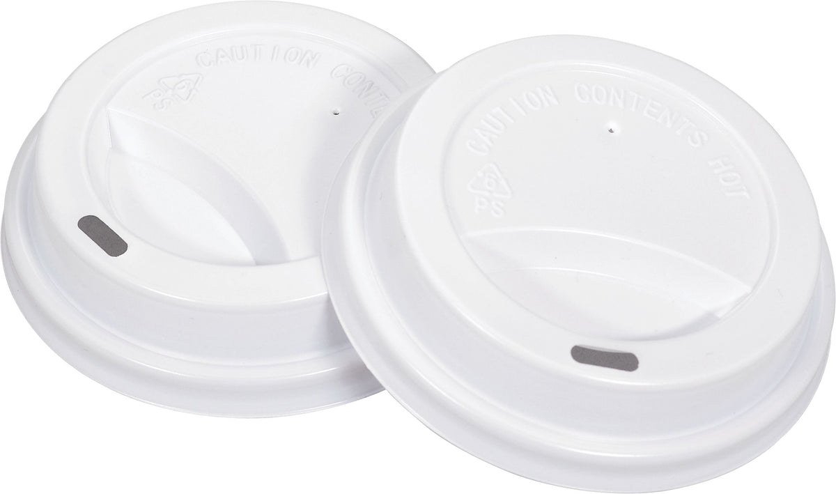 Big Party Coffee Cup Lids, For 12-oz Cups, White, 40-pk
