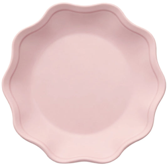 Tying the Knot Paper Disposable Lunch Plates, Blush Pink 7-in, 12-pk, for Wedding/Bridal Shower/Engagement Party